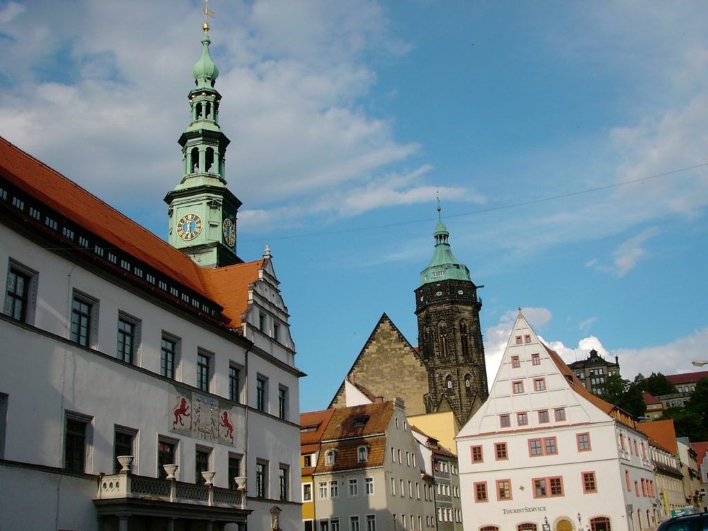 Pirna mit Rathaus